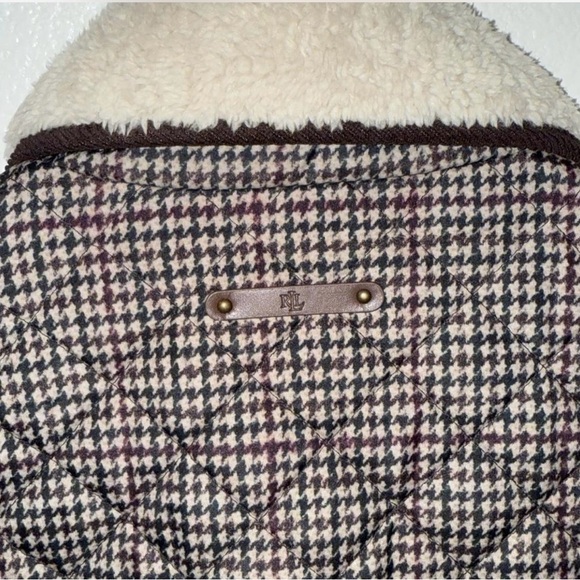 Ralph Lauren Women's Quilted Jacket with Cream Collar XS %100 Wool - Picture 6 of 10